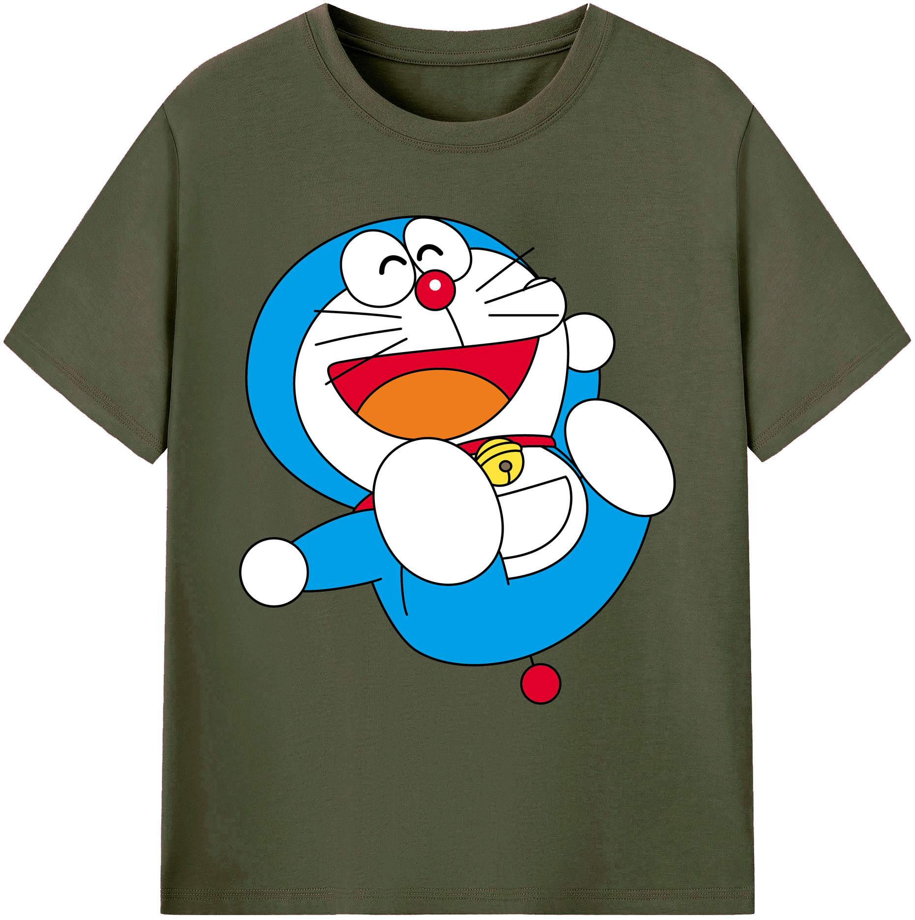 （画像用） ドラえもん Doraemon 綿100％ メンズ半袖Tシャツ｜肌触りやわらか＆通気性